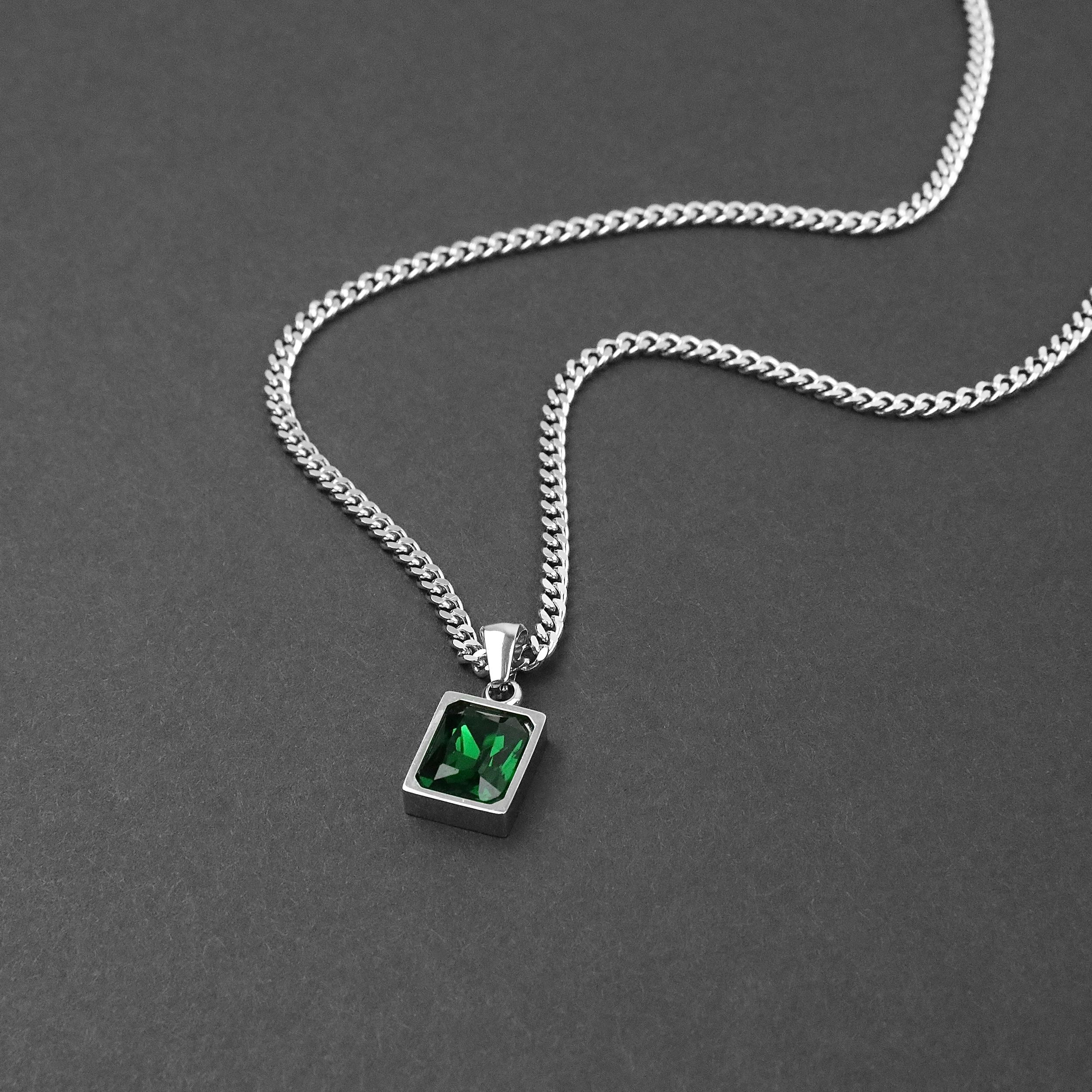 Men's Envy Necklace - Men's Necklace - Men's Stone Necklace