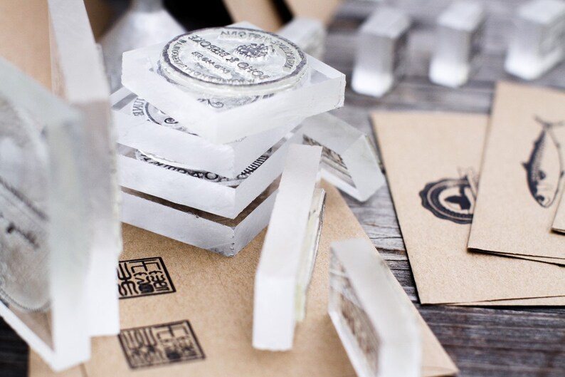 2 x 2 inches Return Address Wise Owl Rubber Stamp