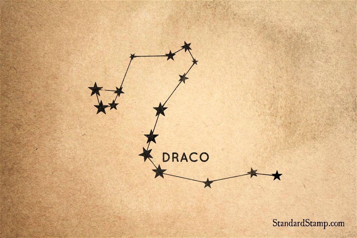 Схема созвездия дракон