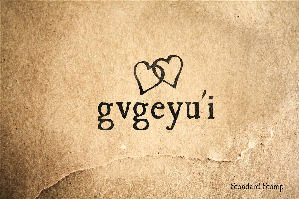 I Love You in Cherokee Rubber Stamp 2 x 2 inches Etsy