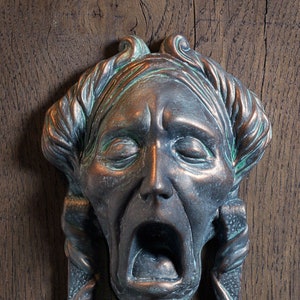 Christmas Carol, Jacob Marley Faux Door-Knocker - Charles Dickens, Scrooge, Victorian, Gothic