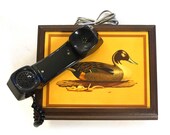 Duck Phone Vintage 80s Rotary Dial Analog Land Line Telephone Box