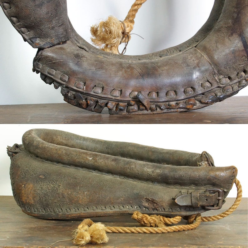 Antique Horse Yoke / Leather Animal Collar Harness / Western Etsy