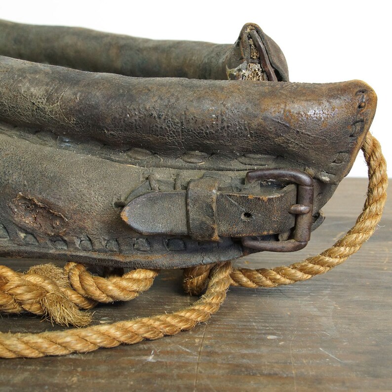 Antique Horse Yoke / Leather Animal Collar Harness / Western Etsy