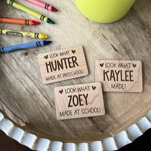 look what I made fridge magnet / personalized fridge magnets / custom look what I made magnets / fridge magnets for kids artwork