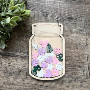 Custom Reward Jar with Tokens, classroom reward jar, teacher star jar, chore chart rewards, personalized reward jar