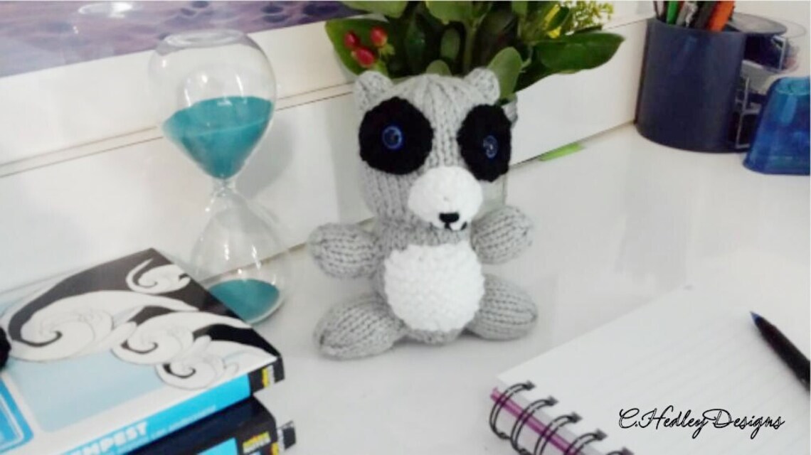 Mini Knitted Plush Raccoon Toy Baby Shower Stuffed Animal - Etsy