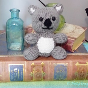 Mini Knitted Stuffed Animal Koala - Toy, Baby Shower, Stuffed Animal, Nursery, Desk Companion, and more,