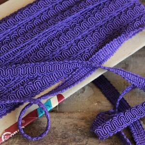 Vintage Purple Gimp Trim: Conso Scroll, 1/2", 3 Yards
