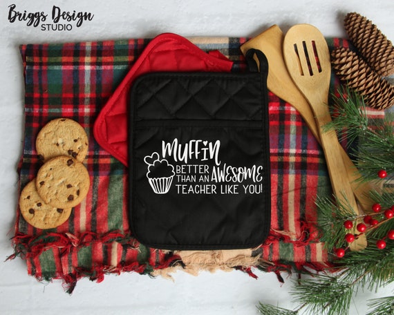 Download Teacher gift SVG Thank You Muffin Like You Cute Pot Holder | Etsy