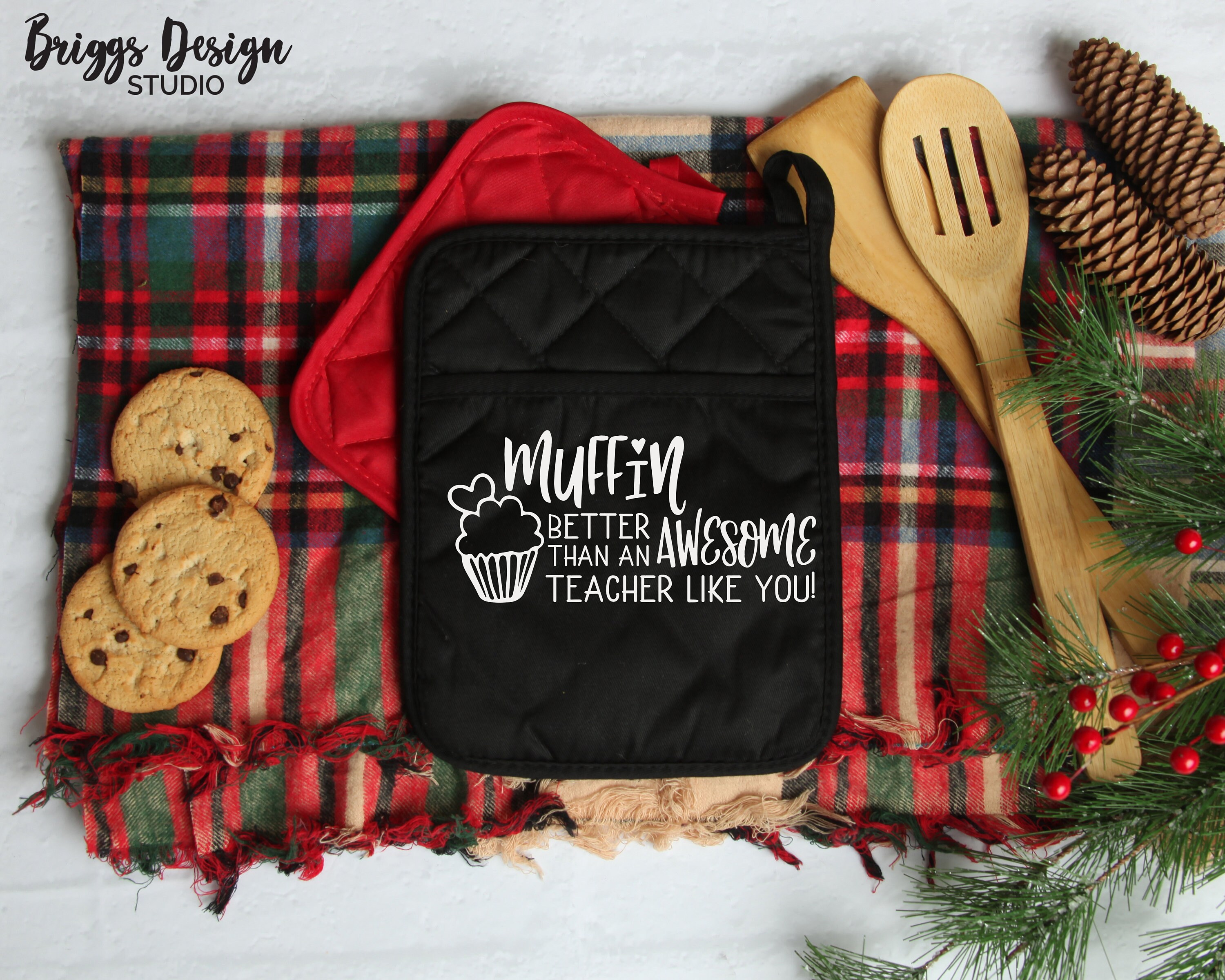 Download Teacher gift SVG Thank You Muffin Like You Cute Pot Holder | Etsy