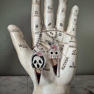 I-scream Necklace/camper Cone Necklace/halloween Jewelry/horror Lover ...