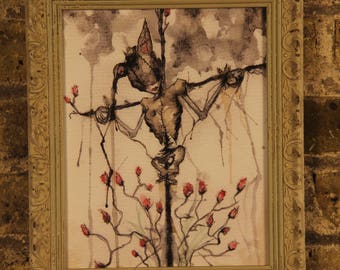 Gothic Home Decor_Rabbit Art Print_Easter Decor_Witchy Art Print_Dark Art Prints__Horror Decor_Rabbit Decor_Bunny Decor_Bunny Art