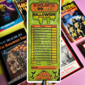 Scholastic Book Fair Order Form 90s, 80&#39;s Nostalgic Halloween Bookmark