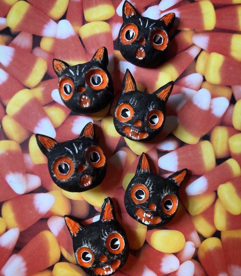 Halloween Pin/cat Lover Gifts/gothic Pins/handmade Etsy