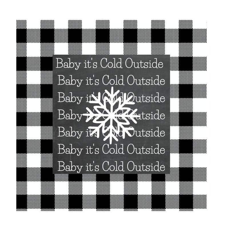 Winter Red and Black Printable Crafters Bundle Just Print | Etsy