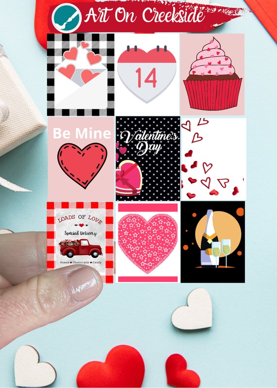 102Pcs Love Sticker, Scrapbook Sticker With Heart Shape, Valentine's Day  Die-Cut Sticker For Scrapbook Decorative, Couple Daily Planner Valentine Sti