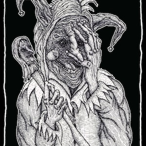 The Fool (8 “x11“) Druck, Tarotkarte, Mikronstifte, Copic Marker, Wanddruck Geschenk