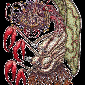 Mi-Go H.P Lovecraft (Oryginalny długopis i tusz oraz markery Copic)