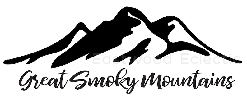 Great Smoky Mountains Silhouette Cricut DIY SVG - Etsy