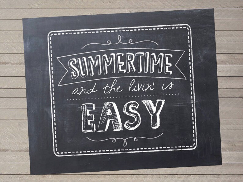 Summertime And The Livin Is Easy Lyrics