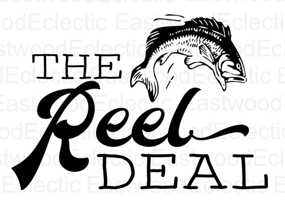 fish reel deal Fishing Is The Deal" Graphic  Glowforge Shop No Gluten Added Key Largo Fishing Charters |