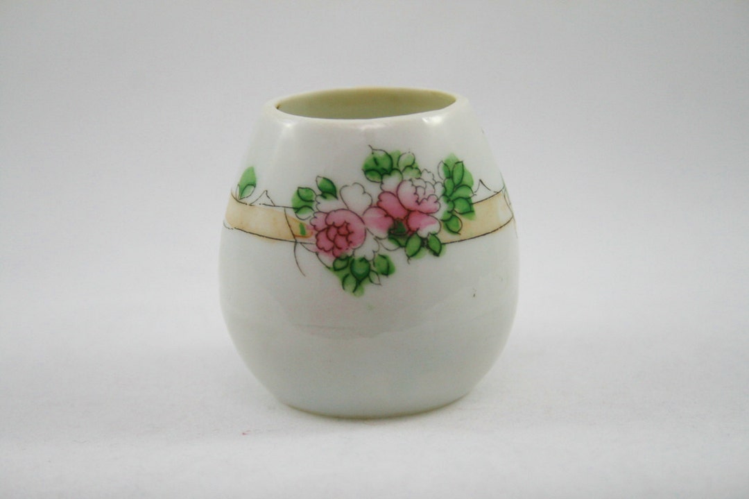 Vintage Toothpick Holder With Roses Made in Nippon Etsy Israel