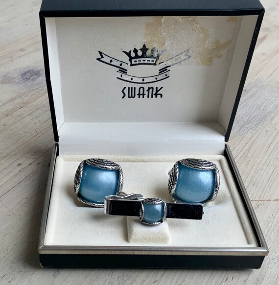 Swank Tie Clip and Cufflinks Set