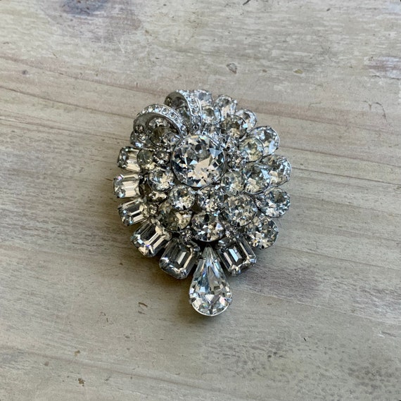 Eisenberg Rhinestone Brooch - image 2