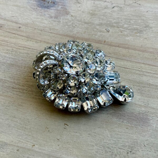 Eisenberg Rhinestone Brooch