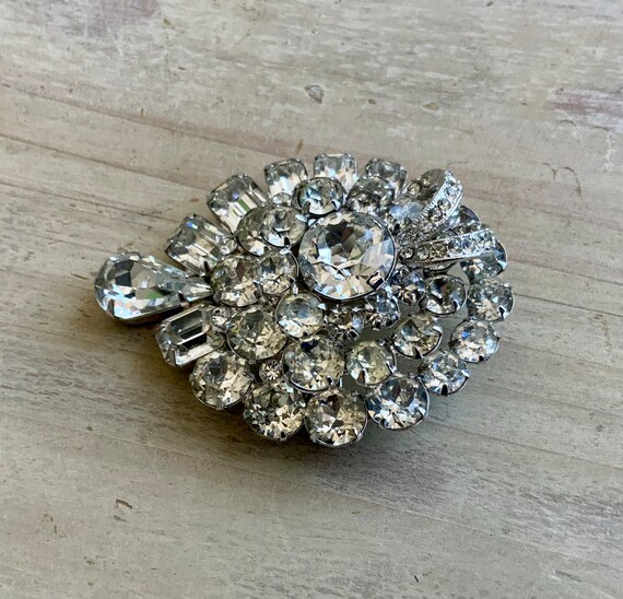 Eisenberg Rhinestone Brooch - image 3