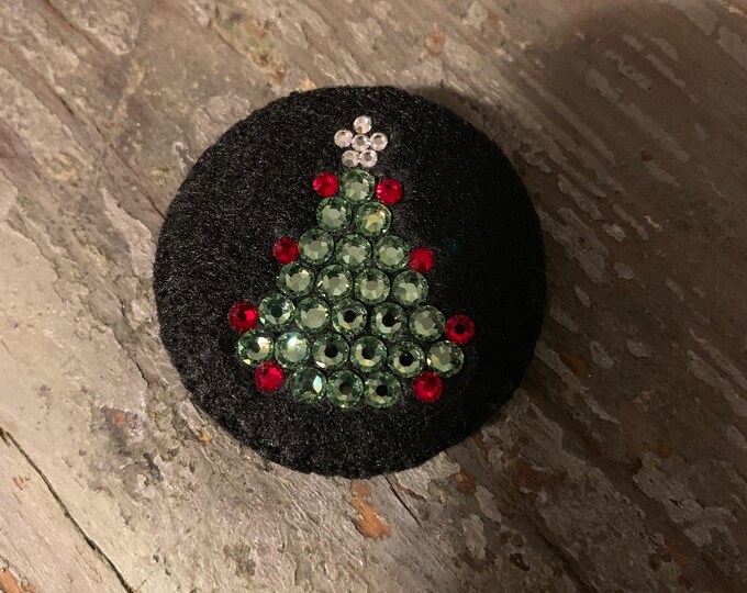 CHRISTMAS TREE BROOCHWearable PinSwarovski Etsy