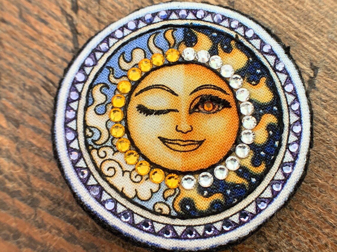 Spiritual Sun Moon Spiritual Sun Moon Pin Half Sun Half Etsy UK