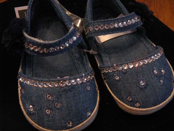 denim shoes for baby girl