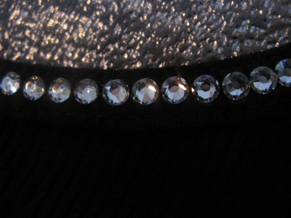 Swarovski Black Tank Top Wardrobe Basic Sexy Chic Stretch Etsy