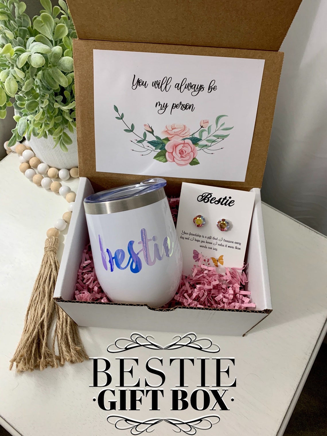 The Bestie Gift Box Bestie Gift Box Birthday Gift Box 12 Etsy
