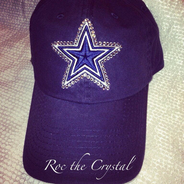 Dallas Cowboys Swarovski bling hat | Etsy