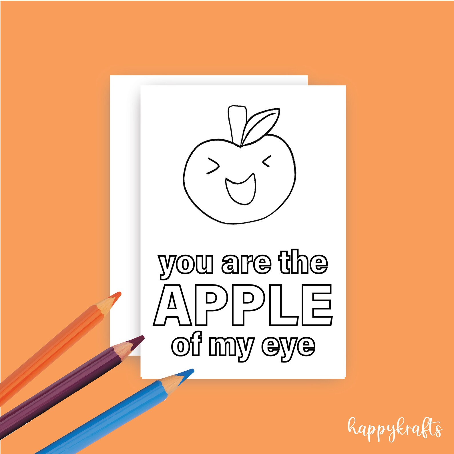 Coloring Fruit Puns Greeting Card , Pun Cards, Fruit Puns, Instant ...