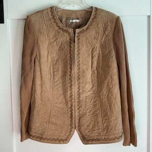 Boléro Femme Peter Nygard à Motifs Floraux - Taille PM (Petite Medium), Noir, Coton, Neuf Avec étiquettes