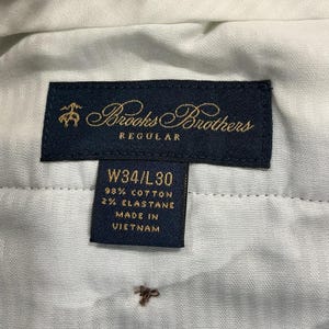 Vintage Brooks Brothers Hudson Mens Blue Embroidered Dog Corduroy Pants 34 X 30 image 5