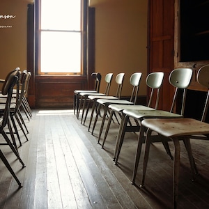 Vintage classroom inside the Ohio State Reformatory in Mansfield, OHIO