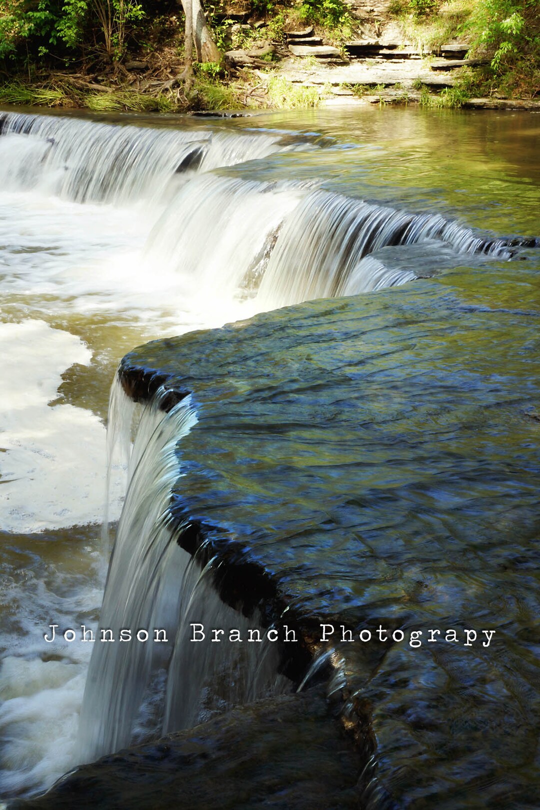 The Waterfall at Horseshoe Falls in Caesar's Creek State Park Near