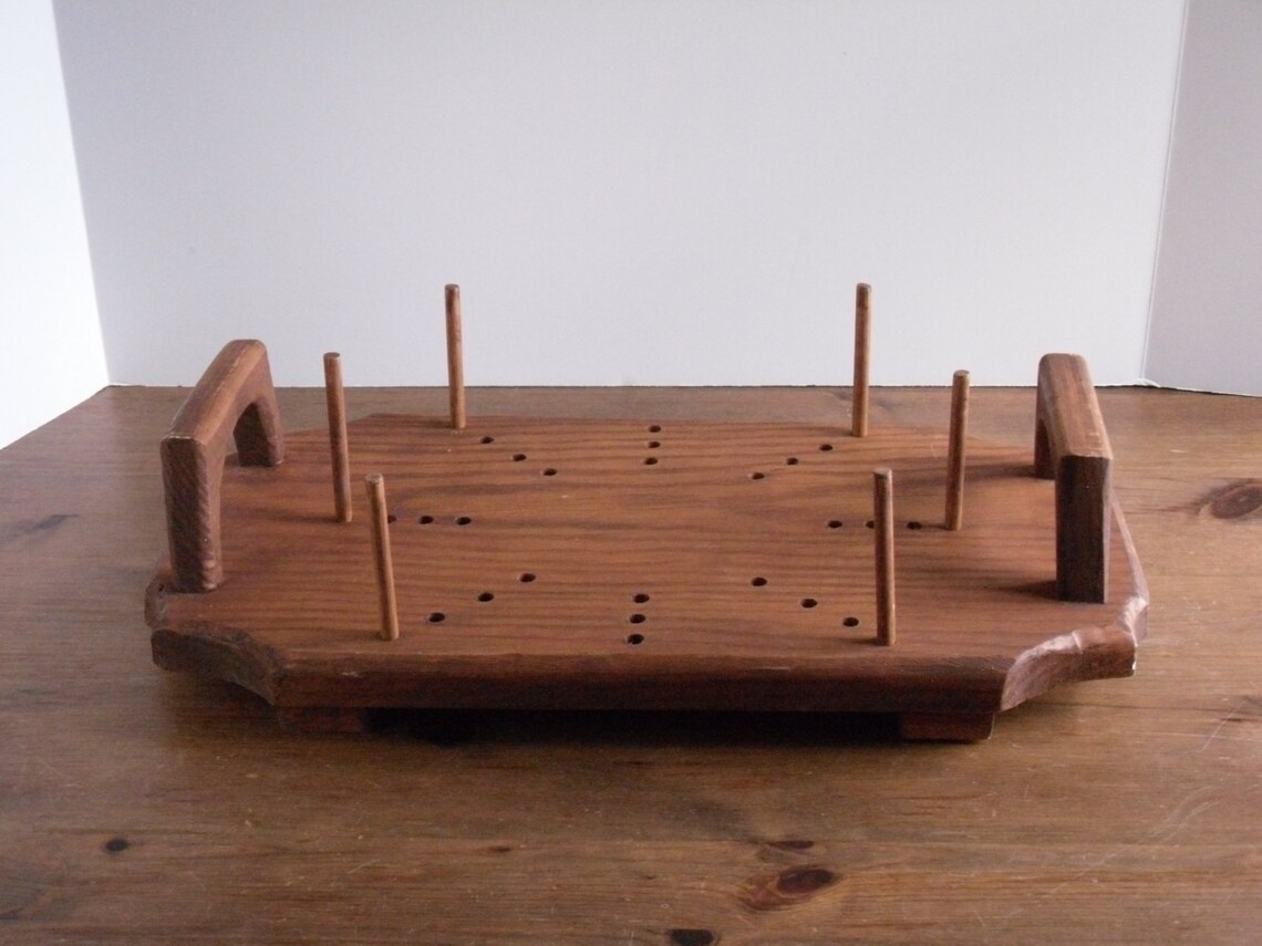 25 OFF SALE Vintage Casserole Carrier Carry Tray Table Wooden Etsy