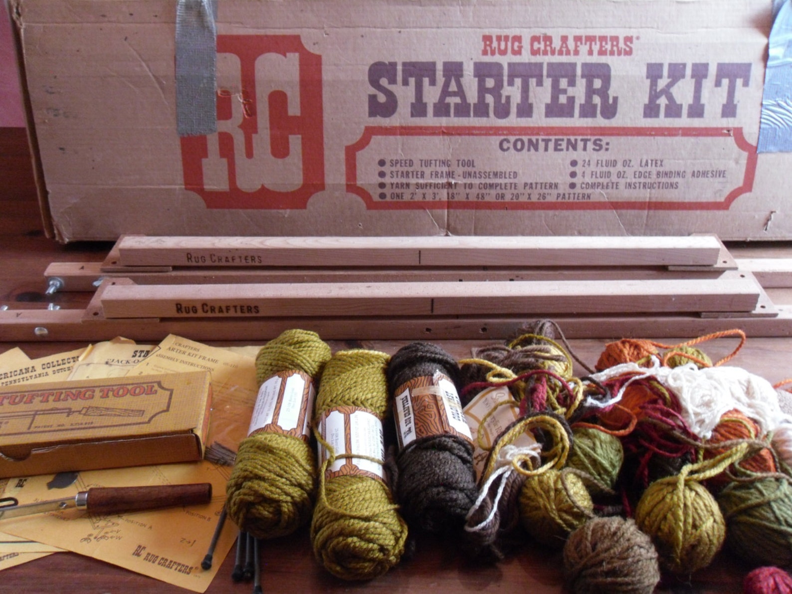 25 OFF SALE Vintage Rug Crafters Starter Kit w/ Starter Frame Etsy