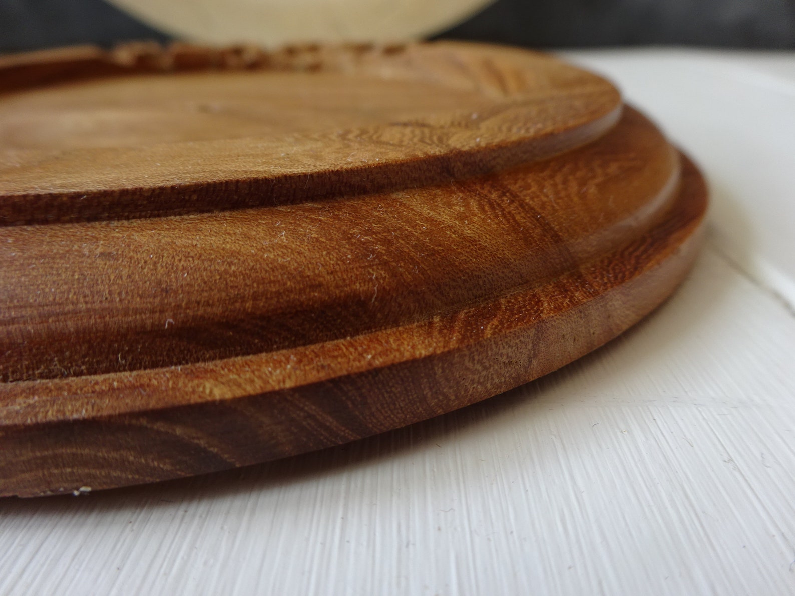 Vintage Hand Carved Oak Wooden Teapot Stand Rare Unused Etsy