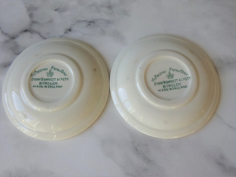Pair of Antique Ironstone Butter Pats Individual Butter Dishes Etsy