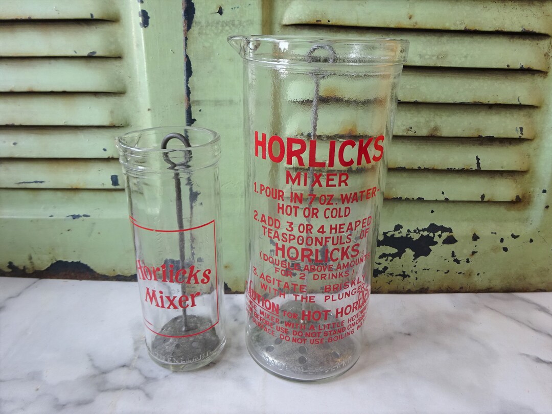 One Vintage Glass Horlicks Mixer English Kitchenalia Etsy