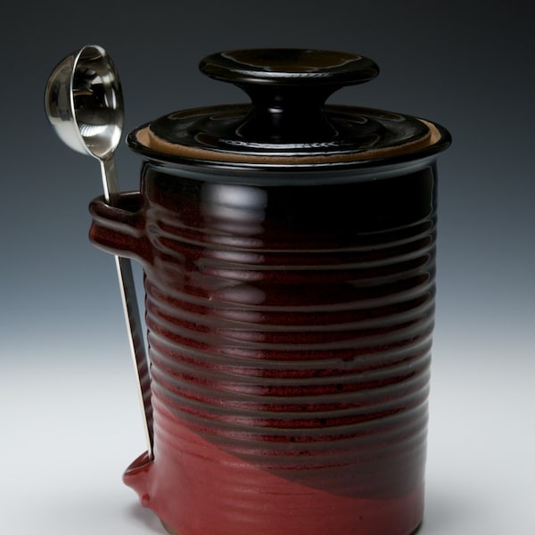 Lidded Coffee Jar with Coffee Scoop