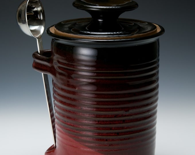 Lidded Coffee Jar with Coffee Scoop