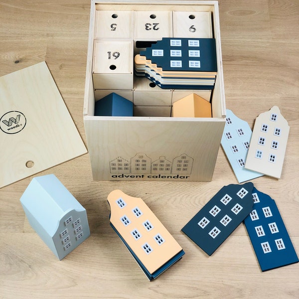 Wooden Advent Calendar Etsy